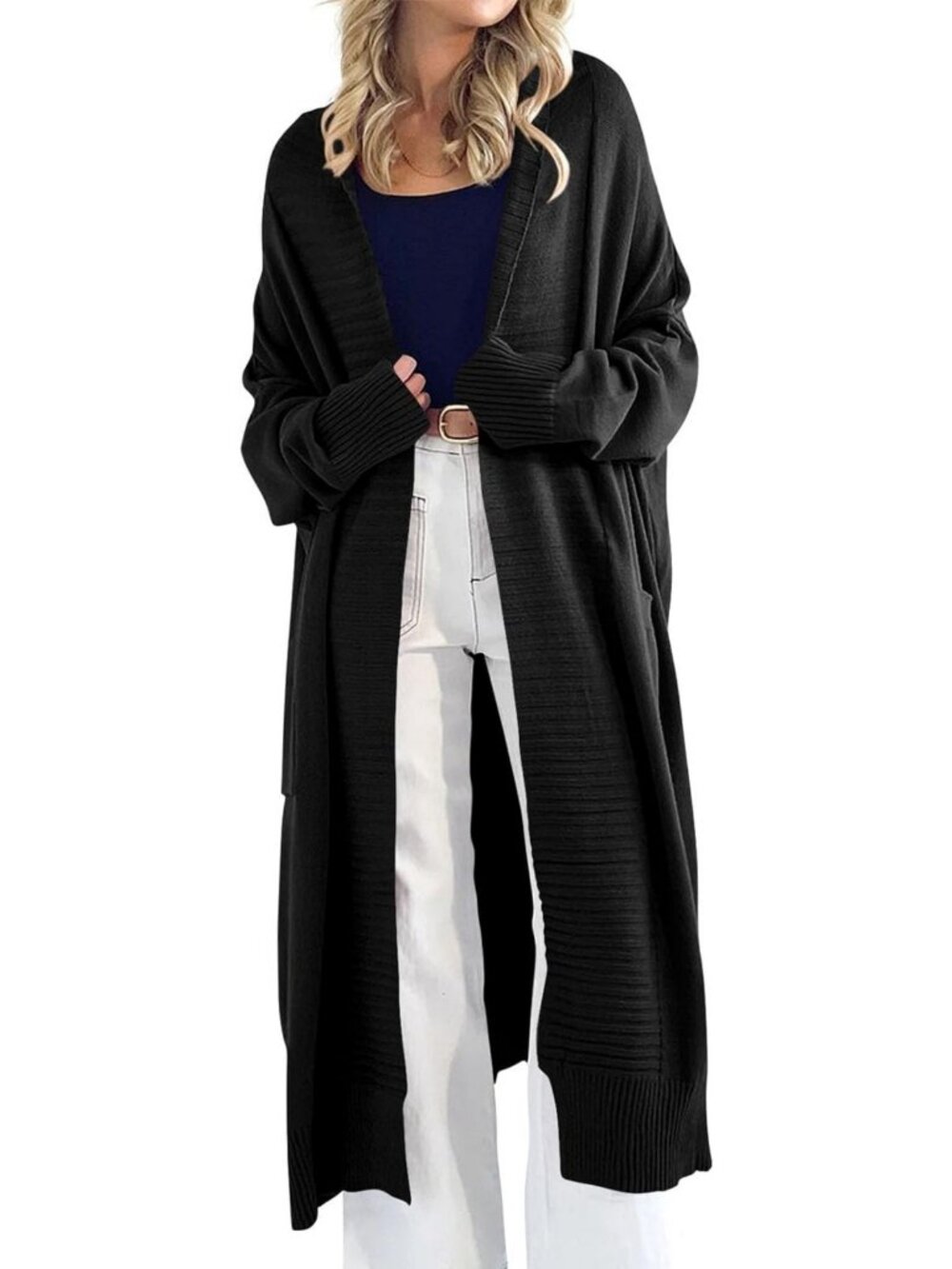 Oversized Chunky Long Cardigan Sweater for Women - Cozy Knit Coat, Fall Fashion